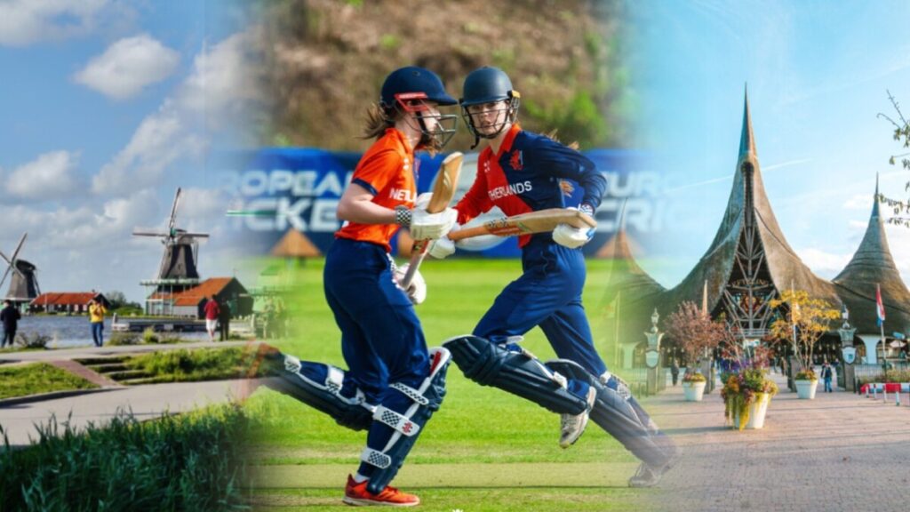 Cricket Tour in the Netherlands with the windmills and theme park The Efteling